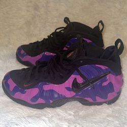 Nike Foamposite Pro Purple camo mens shoes size 10