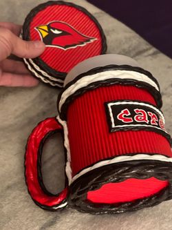 Homemade Cardinals NFL Coffee cup’