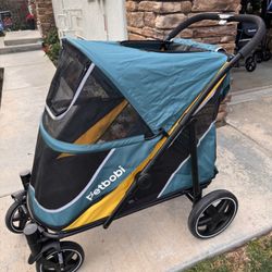 Large pet Stroller. Folds, Entry In Front, Top Opens - Used Condition