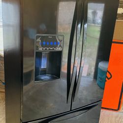 Marble Black Whirlpool Three Door Fridge 