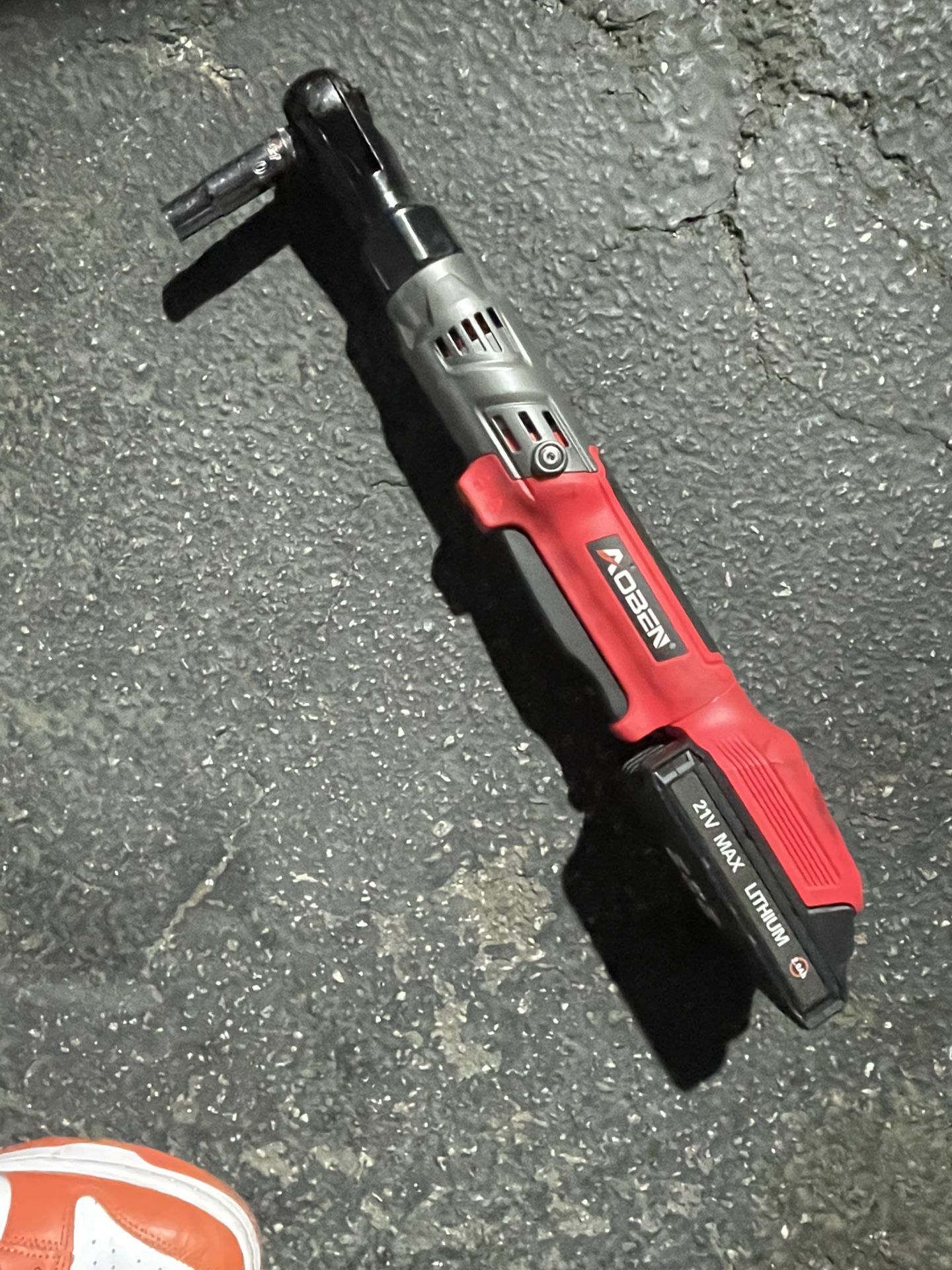 Cordless Ratchet Wrench Set 21 V Max Litium AOBEN