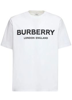 BURBERRY Logo Print white T-shirt short sleeve