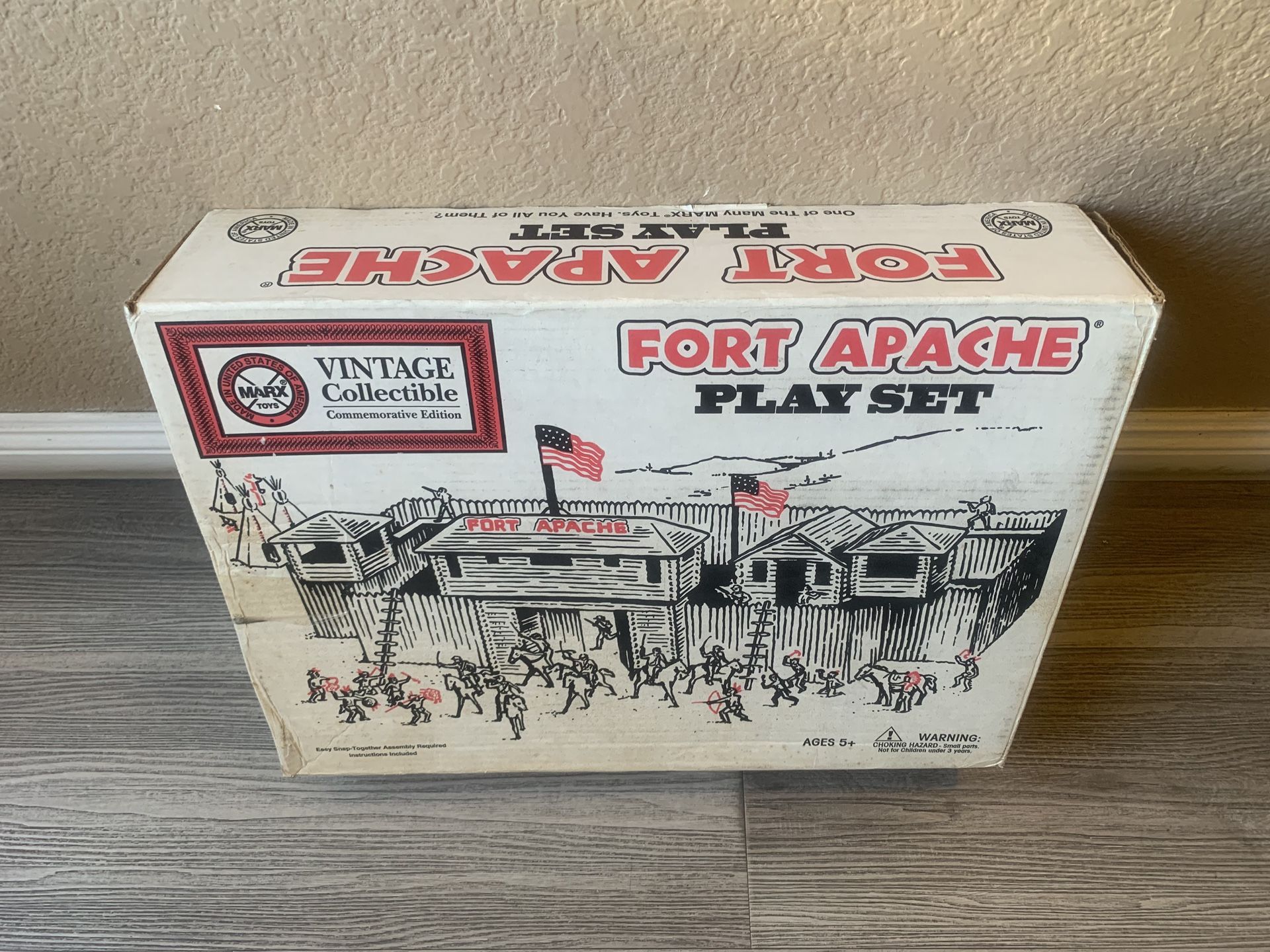 MARX TOYS FORT APACHE Play Set Large BOX ONLY ~ Great Condition. Local Pick Up Los Angeles Only.
