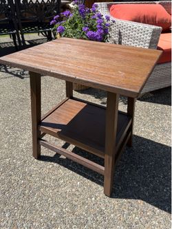 Wood side table for bedroom couch