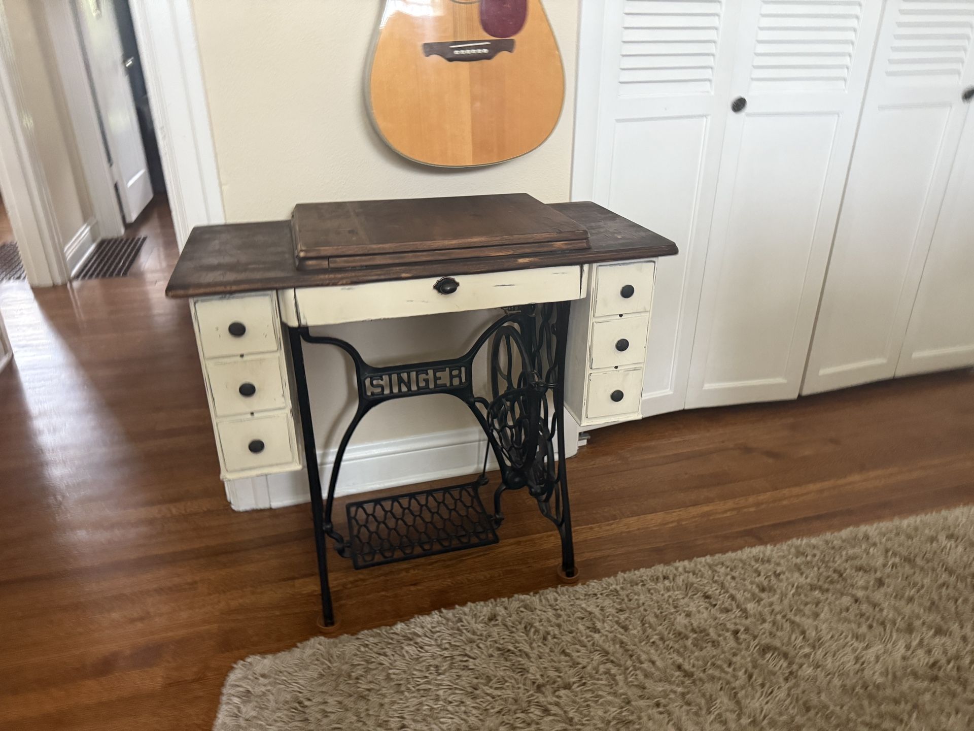 Antique Singer Sewing Table