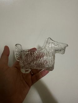Vintage Scottie dog glassware