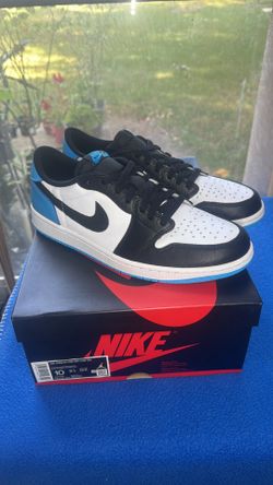 Jordan 1 Low Black Dark Powder Blue 