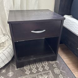 Simple Black Nightstand