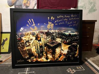 Bootsy Collin’s Signed Limited Edition Framed Music Art Print 200/250