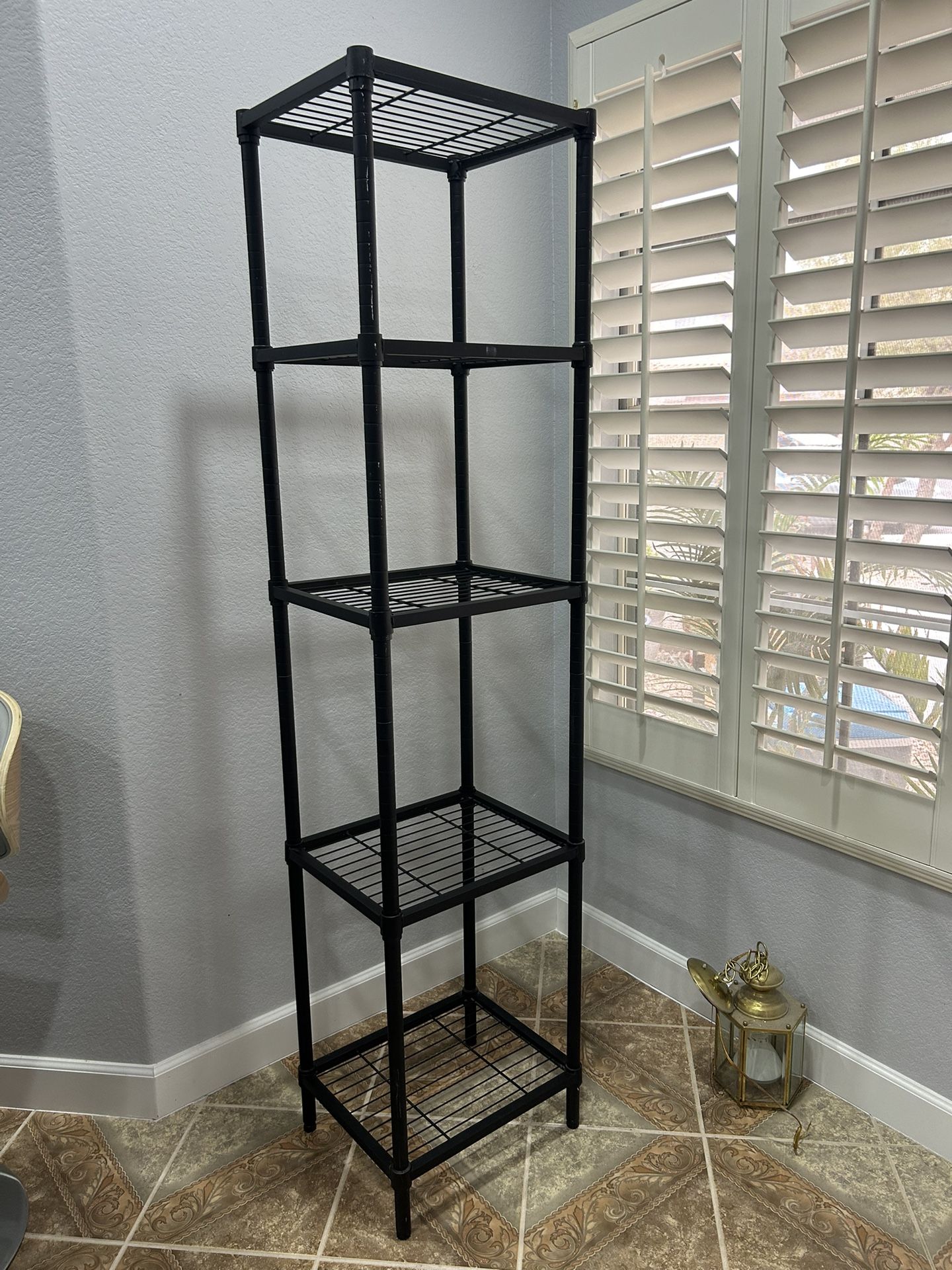 5 Tier Metal Shelving Tower