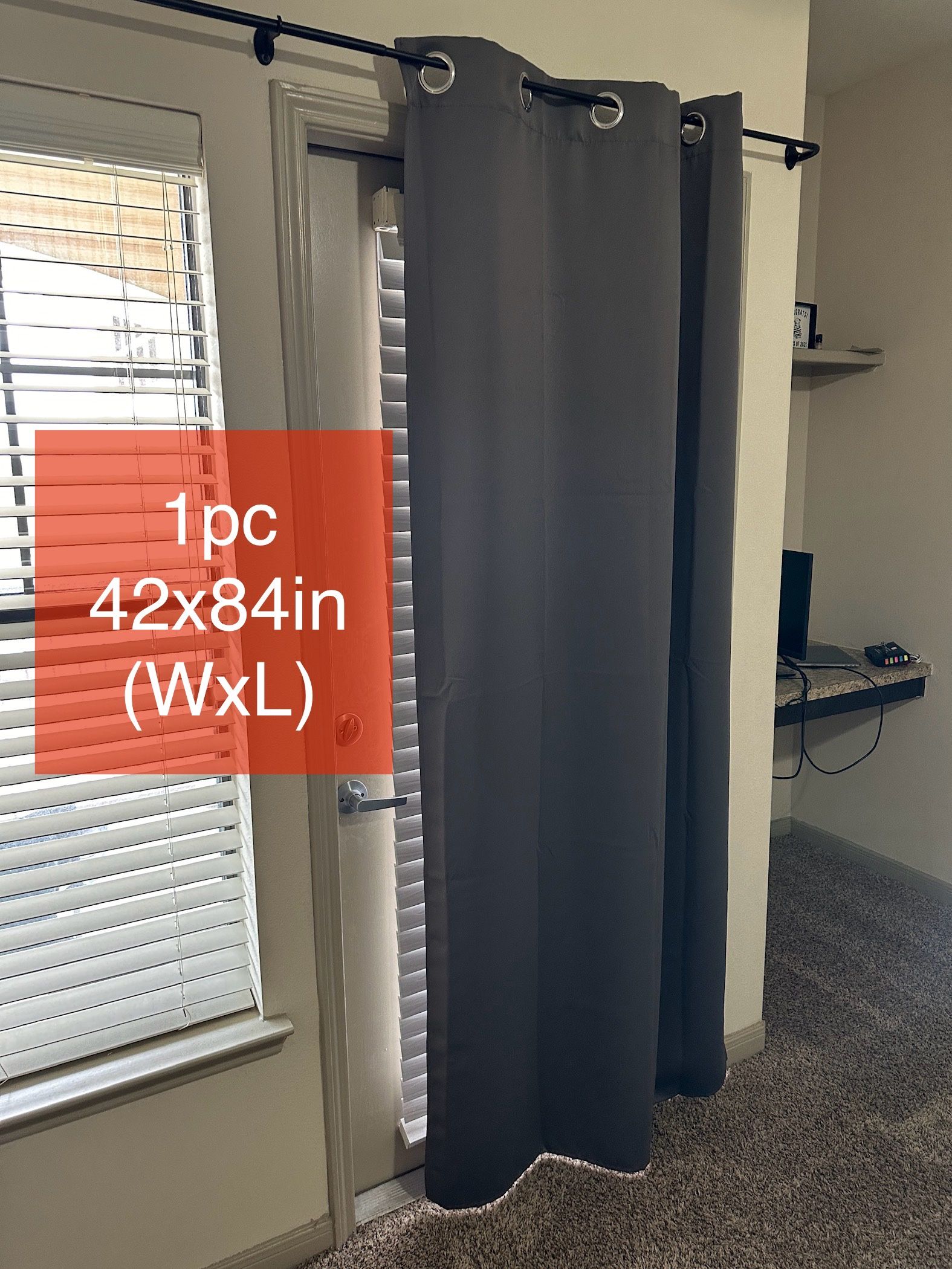 Room Darkening Curtains with Amazon Basics Curtain Rod