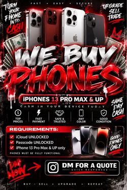 I buy iPhones cash on the spot
