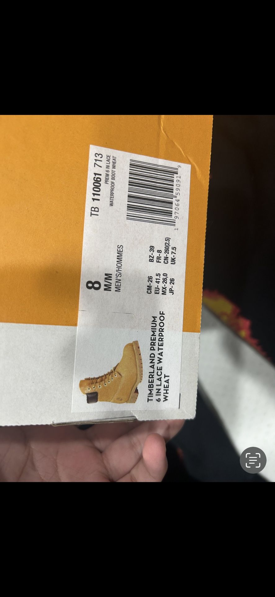 New timberland boots , worn once 
