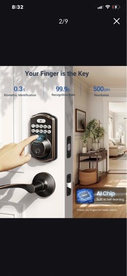 Smart Fingerprint Keypad Door Lock
