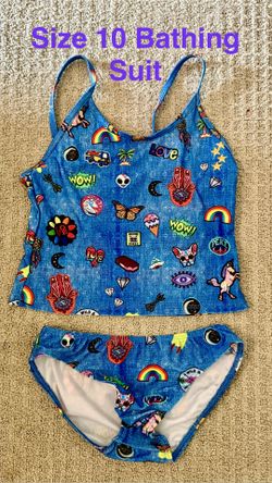 Girls Size 10 Bathing Suit 