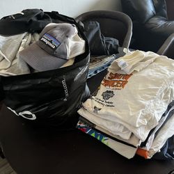 Pile Of Clothes And Bag Of Sweaters Shorts Sweats All Good Condition Few Stains Need Gone Send Offers 