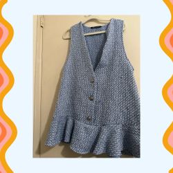 Zara Pinafore Overall Dress