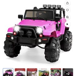 Ride On Pink Jeep