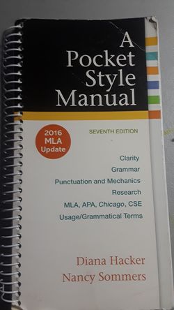 A Pocket Style Manual, seventh edition