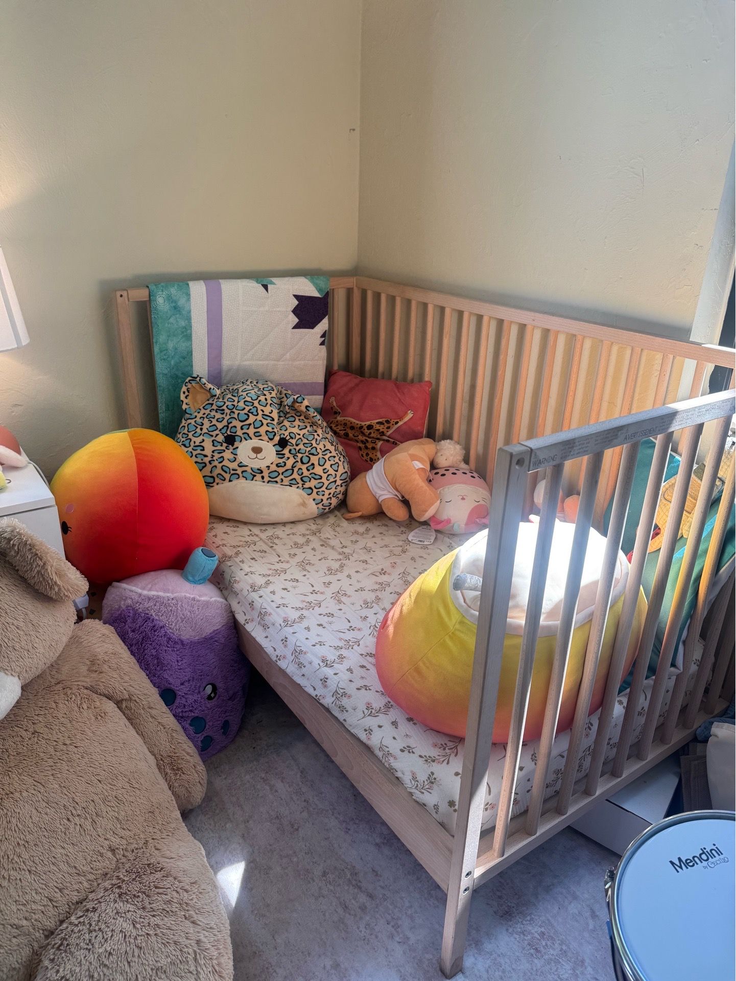 Toddler Bed Infant Crib - Full Set Convertible Rails w Mattress