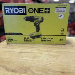 RYOBI P215K 18-Volt ONE+ Lithium-Ion Cordless 1/2 in. Drill/Driver Kit with (1) 1.5 Ah Battery and 18-Volt Charger 