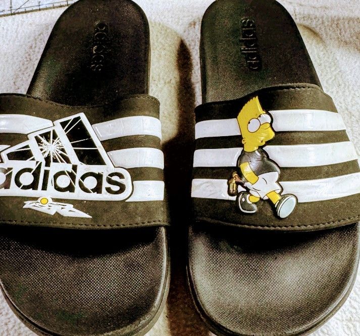 Mens Flipflops Adidas X Bart Simpson