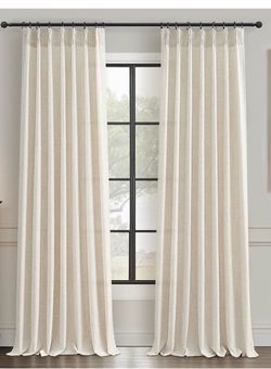 Pleated drapes