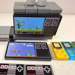 Nintendo NES Game Boy Mario TV Retro Gaming MOC for Minifigures LEGO Compatible