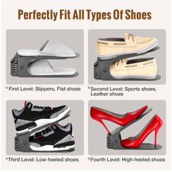 Neprock Shoes Organizer for Closet, Shoe Rack  for Closet Organization