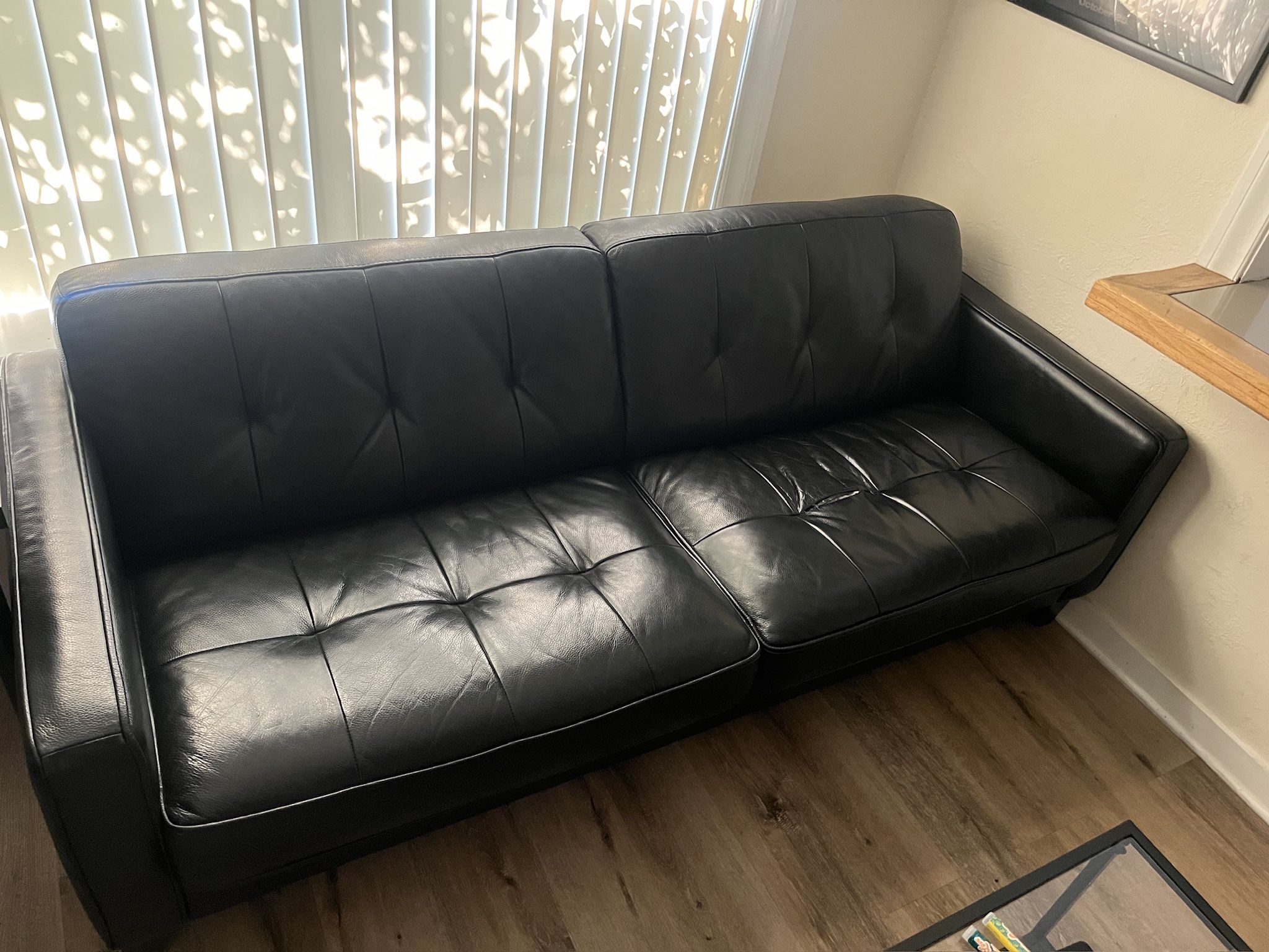 Black Leather Couch