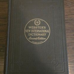 Webster's New International Dictionary Second Edition Unabridged 1948
