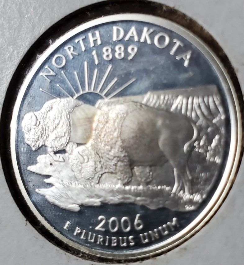 2006-S Dakota Silver (90%) Proof 25 Cent.