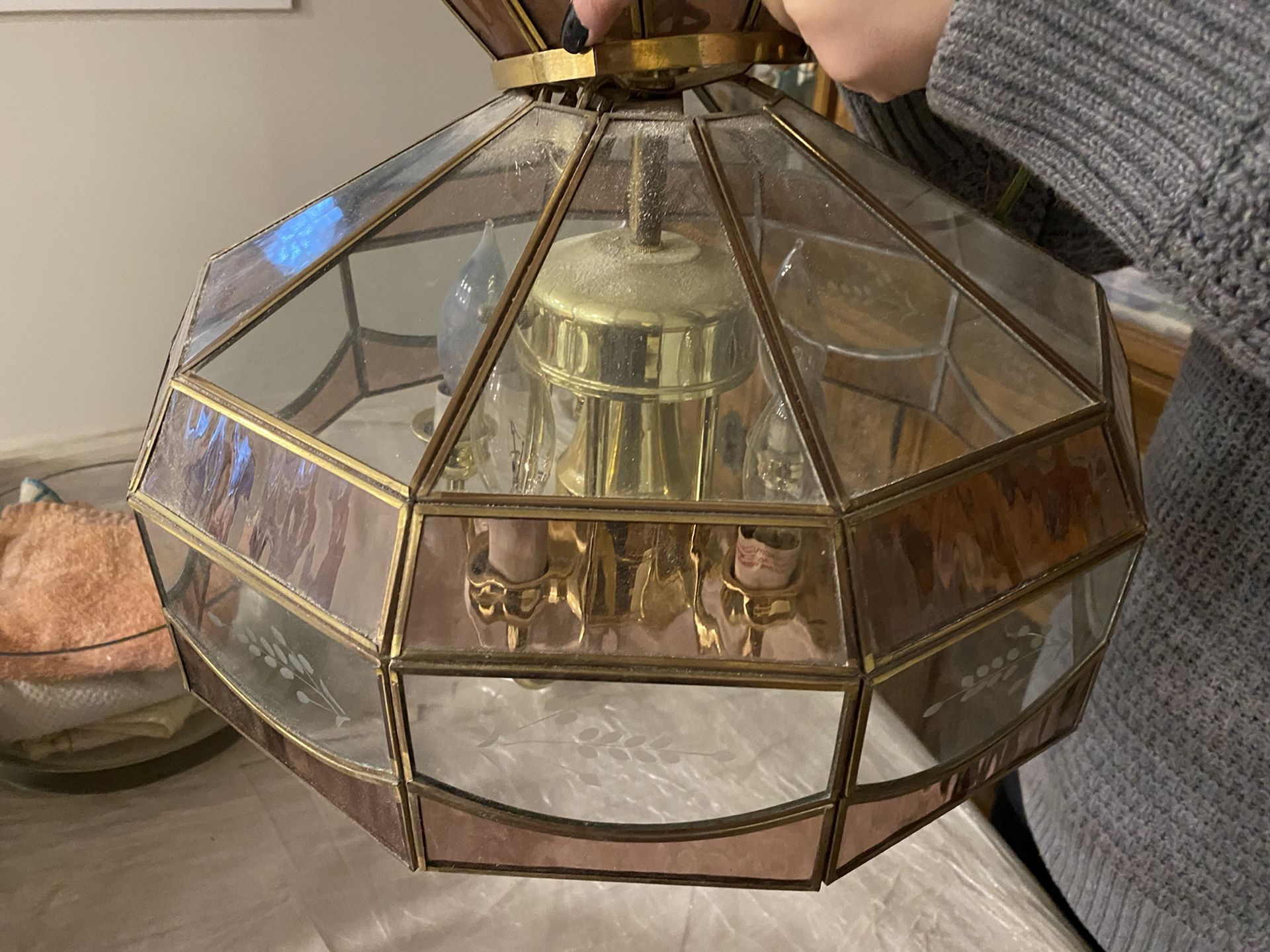 Light Chandelier As Is  Make A Offer!!!