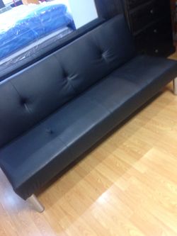 All black futon Sofa