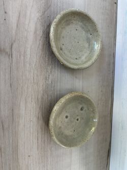 Ming 2 Inch Pair Of Plates Imitating Sung Plates
