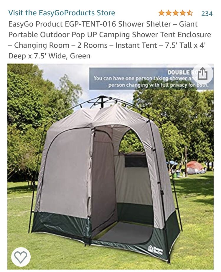 Shower Shelter Giant Portable Pop Up Camping Shower