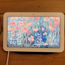 Google Nest Hub 2nd Gen Smart Display Chalk White Charcoal Excellent with Cord
I'm