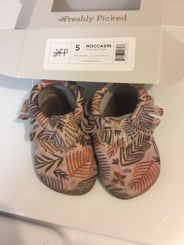 Freshly picked moccasins size 5