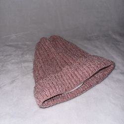Pink/white beanie