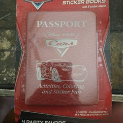 Disney Pixar Cars Passport Sticker Books