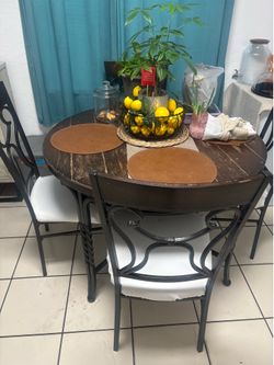 Rustic Table and / w/ 4 Chairs