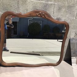 Mirror In Wood Frame
