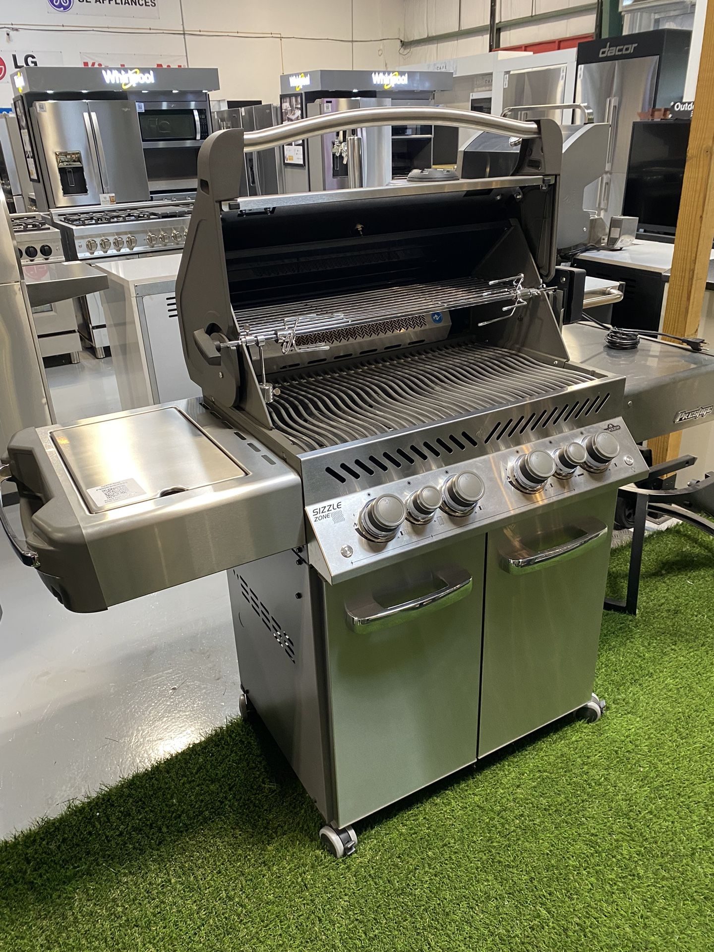 Stainless Steel Natural Gas BBQ Cart Grill