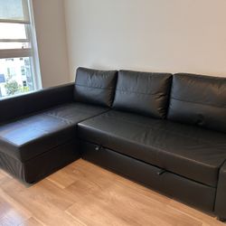 FRIHETEN Black Sectional  With Storage