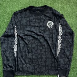 Chrome Hearts Black Long Sleeve Cross Tee