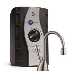 InSinkErator View Instant Hot Water Dispenser System - Faucet & Tank, Satin Nickel, H-View-SN 14.6 × 10 × 8.4 inches