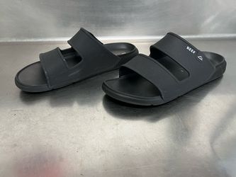 Reef Oasis Men’s Black Double Up Slide Sandal - Size 12 - EUC