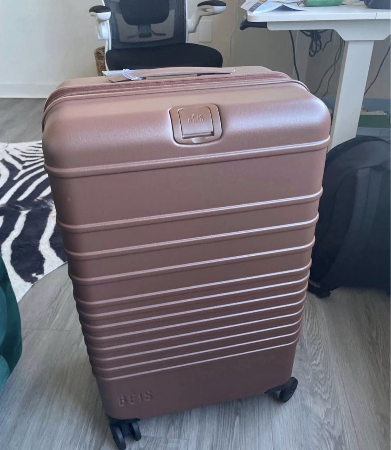 Chocolate Beis Suitcase