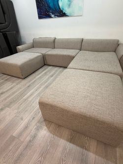Large Modular Sectional Sofa with Ottoman FREE DELIVERY