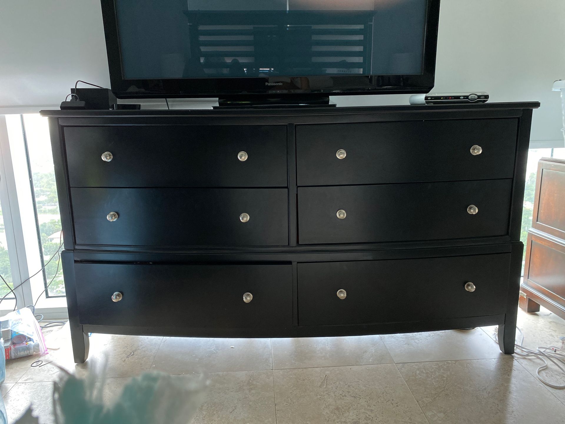 Dresser set of 2/ dark wood